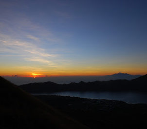 Sunrise from Mt. Batur, Indonesia